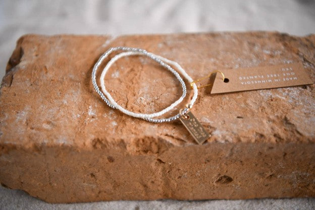 Golden Ocean Seed Bead Double Wrap