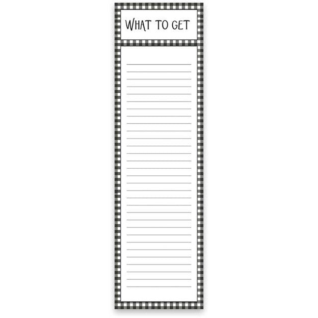 List Notepad - What To Get