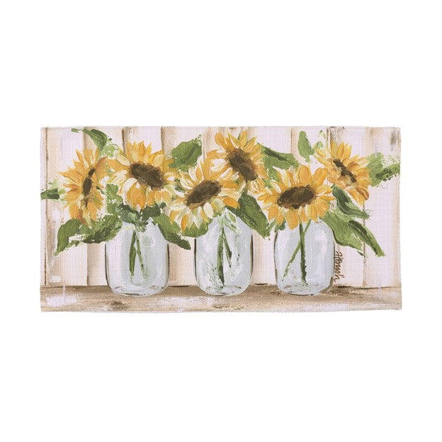 Sunflower Jar Trio Lumbar Pillow Swap