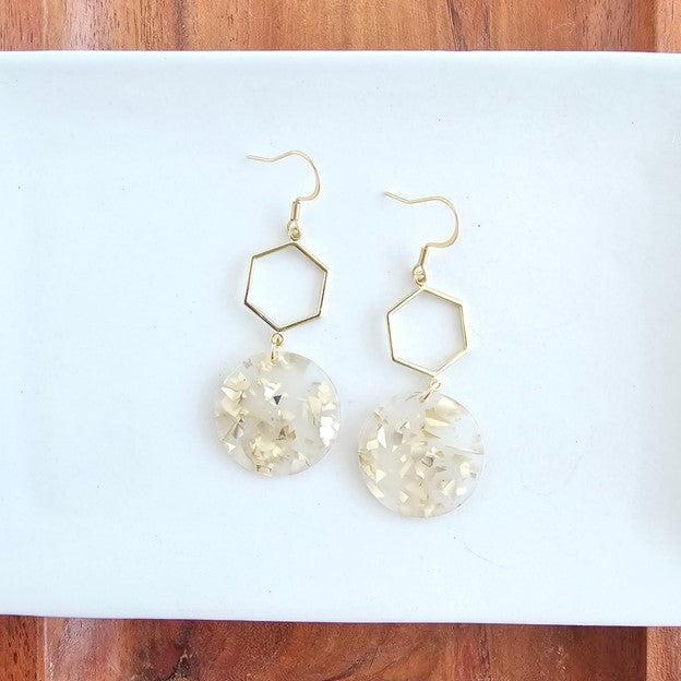 Layla Gold Flake Earrings