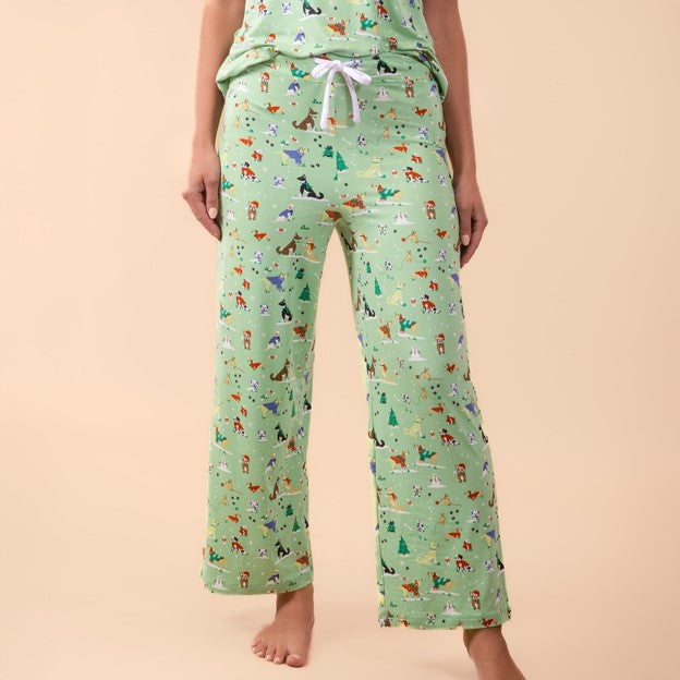 Amanda Blu Santa Paws Dog Christmas Pajama Pant