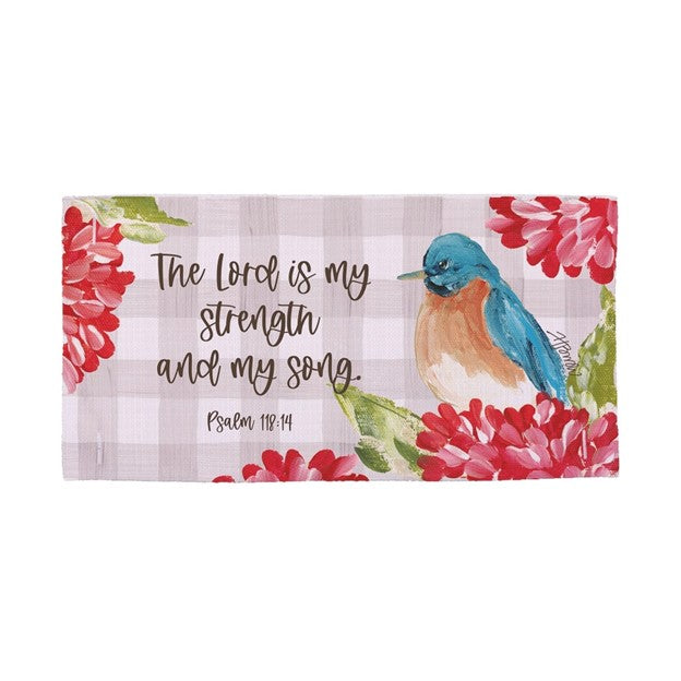 The Lord Is My Strength Lumbar Pillow Swap