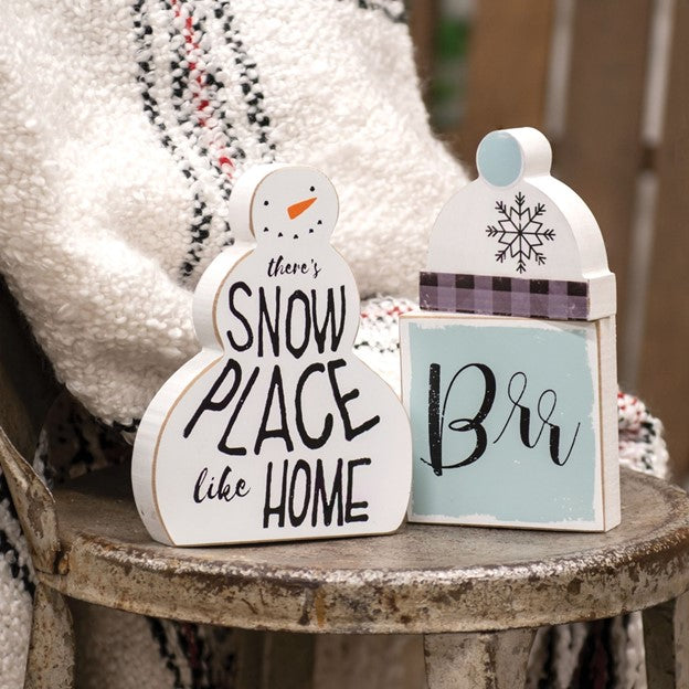 Wooden Snowman Blocks