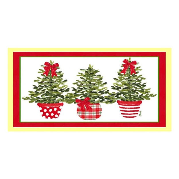 Haley's 3 Trees in Patterned Pots Lumbar Swap