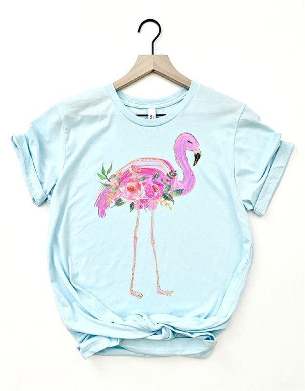Flamingo Floral Tee