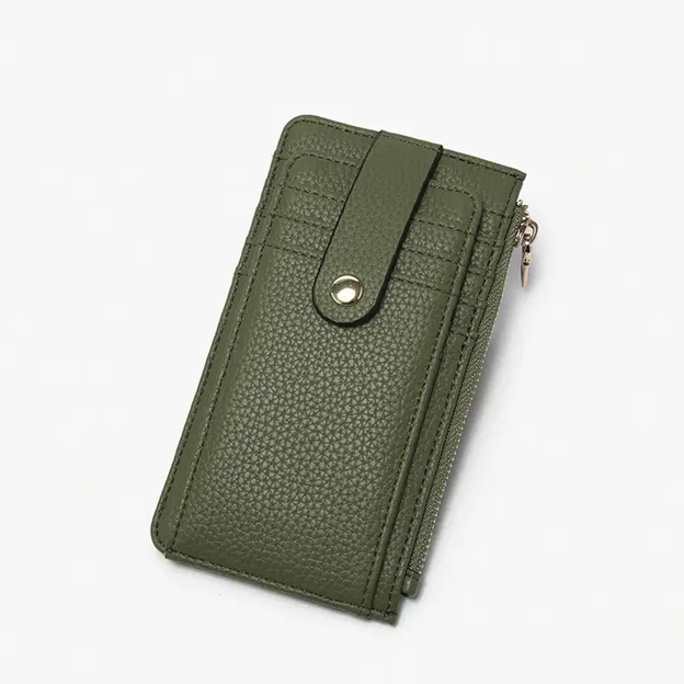 Mae Multi-Card RFID Protected Wallet w/ Strap Snap Closure