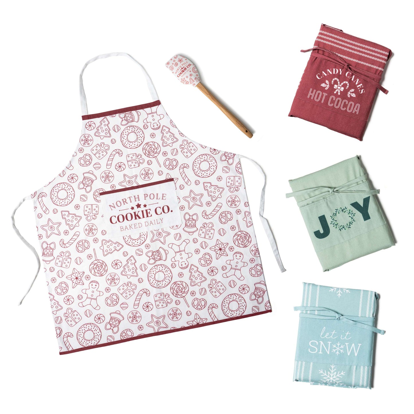Krumbs Kitchen Home Sweet Holidays Apron and Spatula