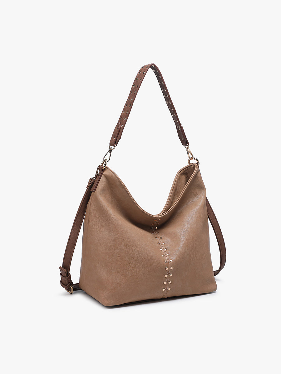 Emery Slouchy Hobo w/ Stud Detailing