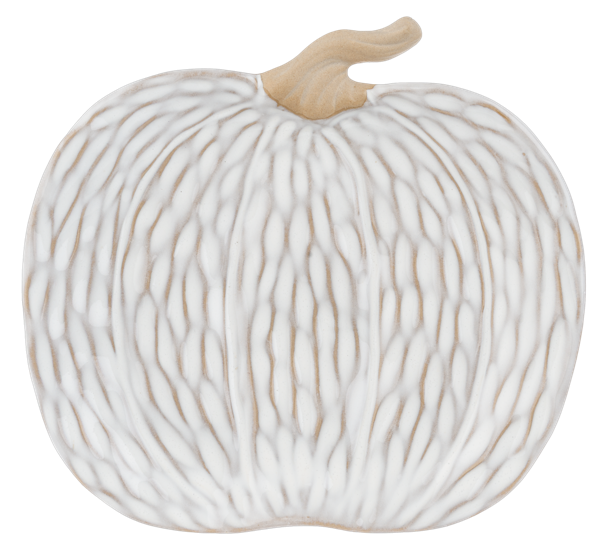 Whitewash Pumpkin Plate Set (2 pc. set)