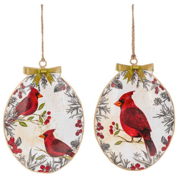 Cardinal Disk Ornament