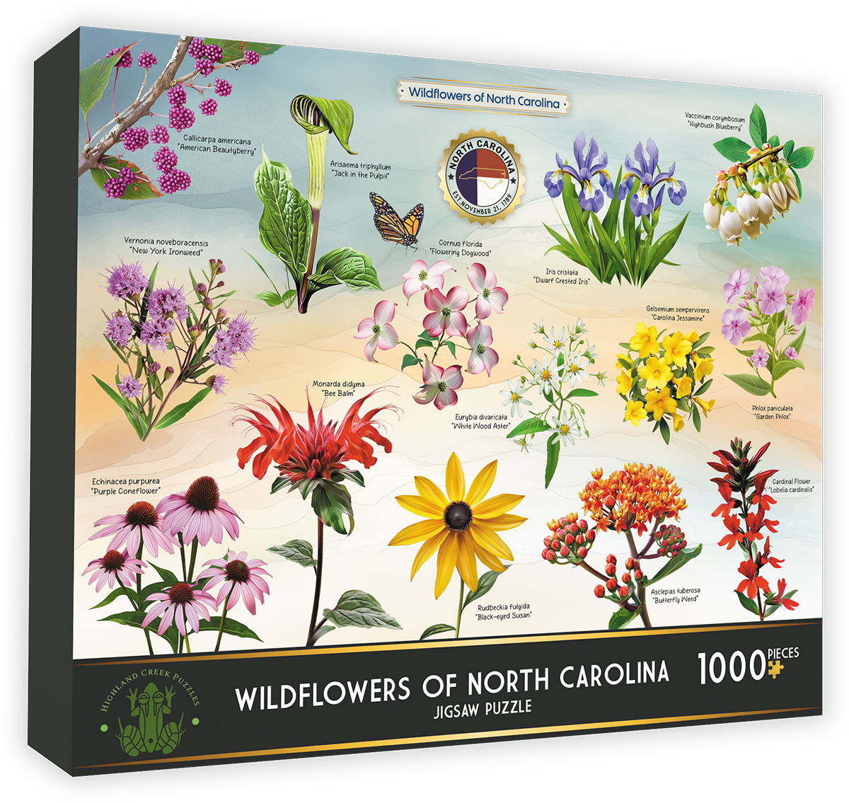 Wildflowers of North Carolina Jigsaw Puzzle