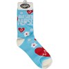 Box Sign & Sock Set - Nursing Is A Work Of Heart