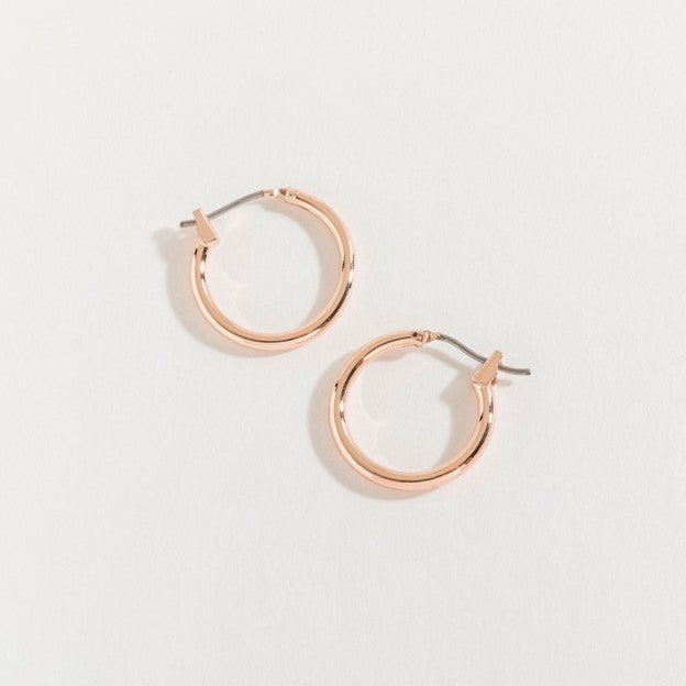 Rose Gold Hoop Ear Sense Earrings