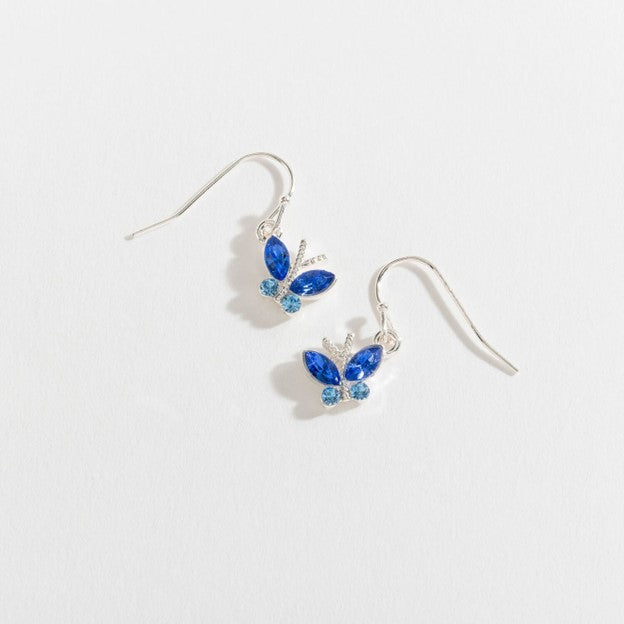 Blue Stone Butterfly Ear Sense Earrings