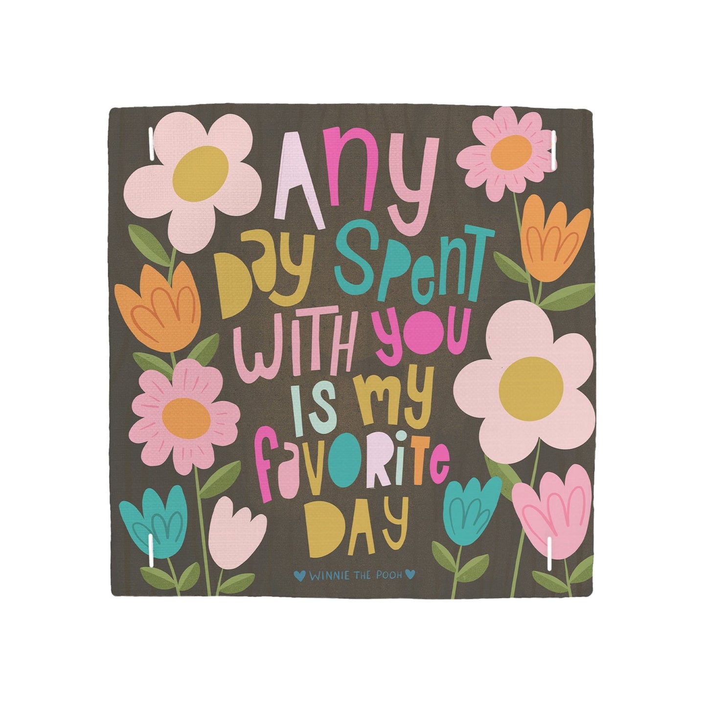 Lucky Bird Square Pillow Swap "Any Day Spent With You"