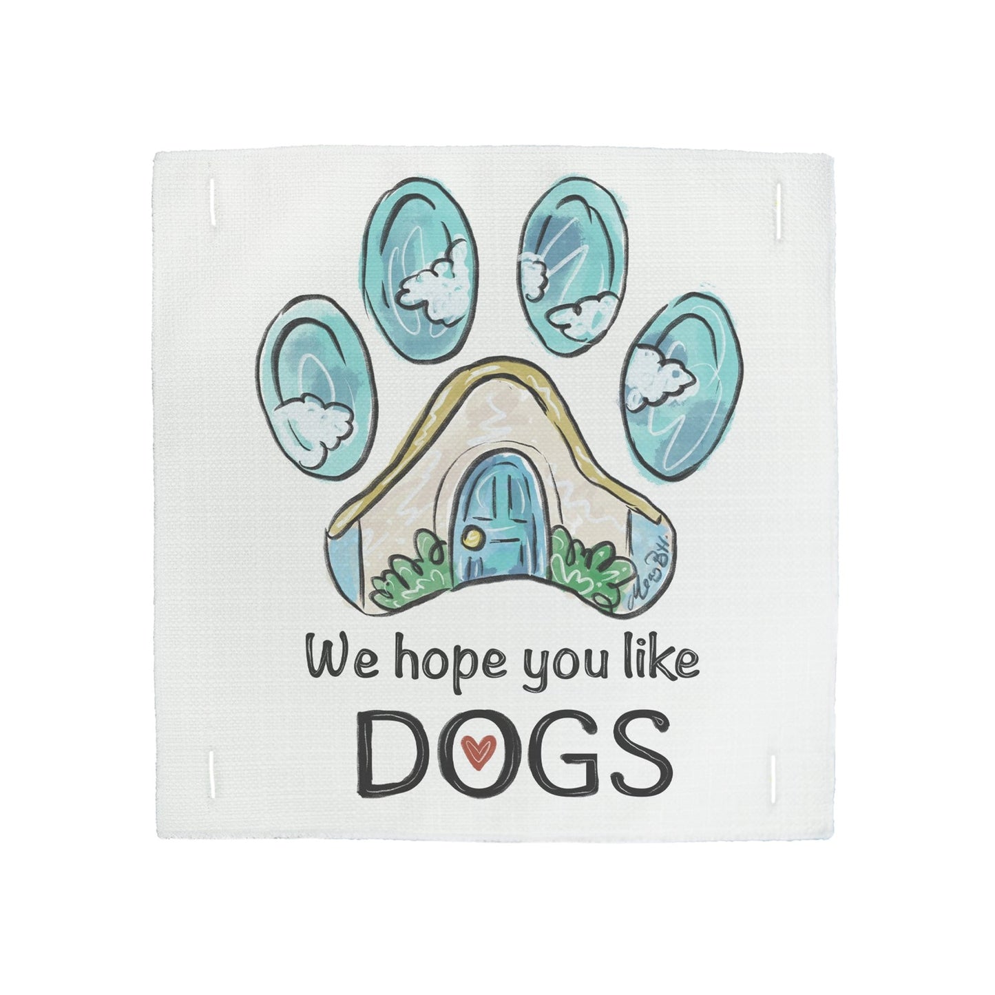 Lucky Bird Square Pillow Swap We Hope You Like Dogs