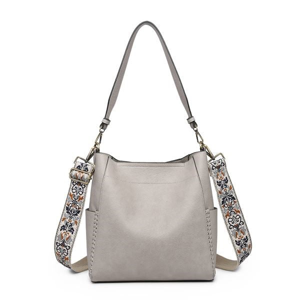 Jen & Co. Penny Bucket Bag with Guitar Strap