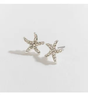 Silver Star Fish Ear Sense Earrings