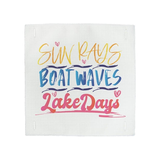 Summer "Lake Days" On Square Pillow Swap