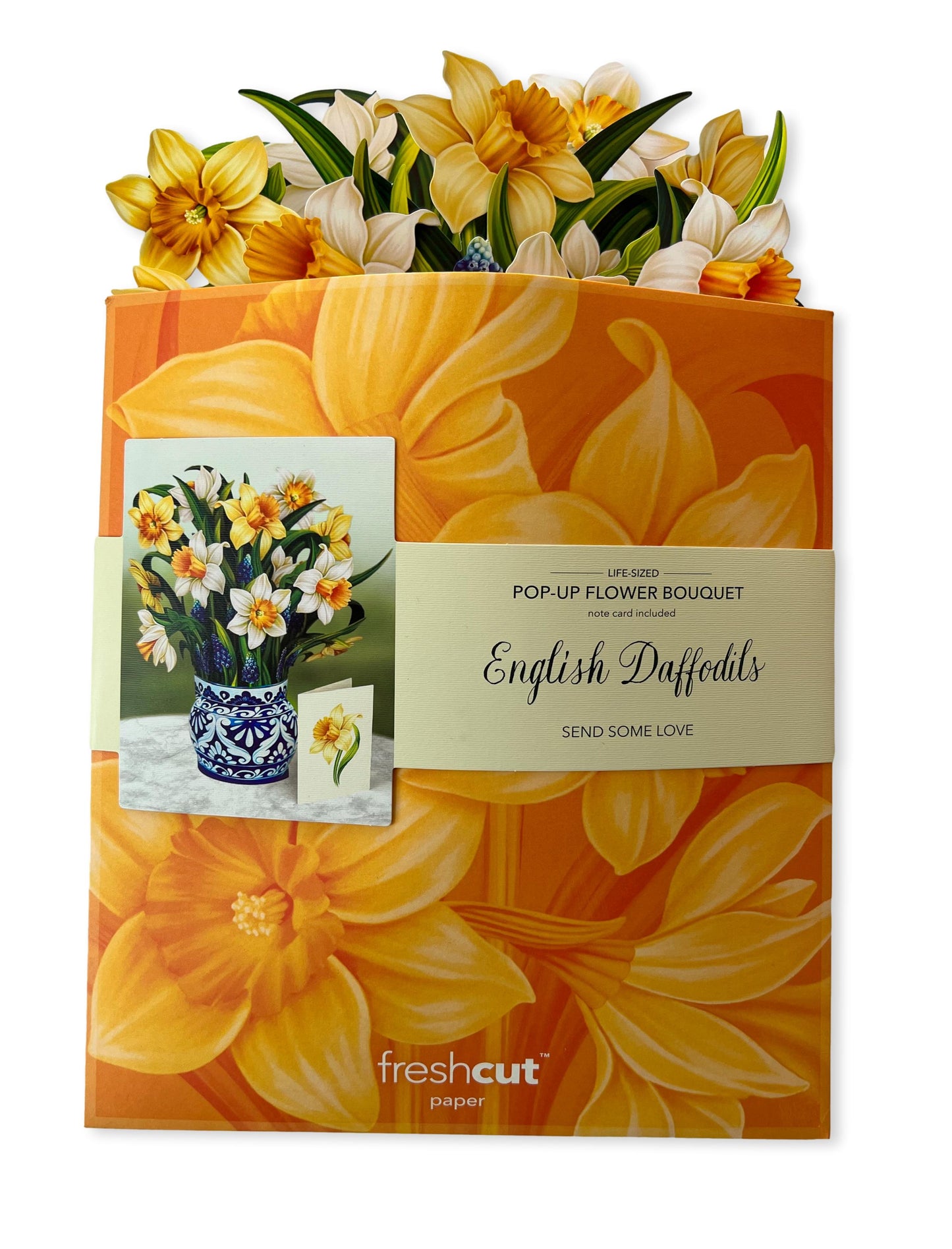 Pop-Up Flower Bouquets Cards English Daffodils