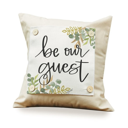 Welcome "Be Our Guest" Guest Room Pillow Swap
