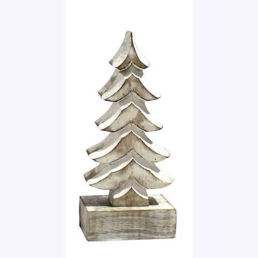 Mango Wood Christmas Tree 7"