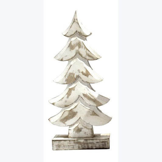 Mango Wood Christmas Tree 13"