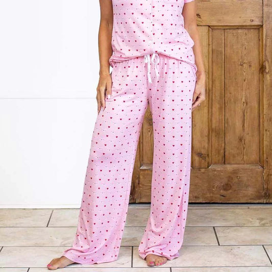 Tickled Pink Heart Sleep Pant