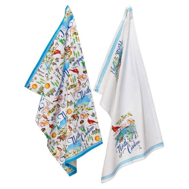 North Carolina State Collection Cotton Tea Towels Set