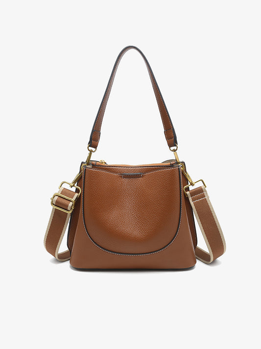 Corinna Brown Bucket Bag
