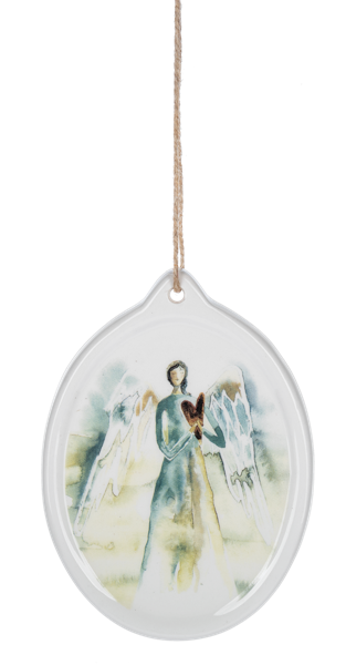 Angel With Heart Ornament