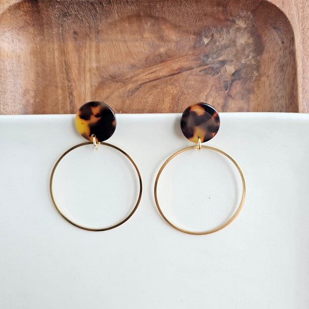 Amelia Tortoise Earrings