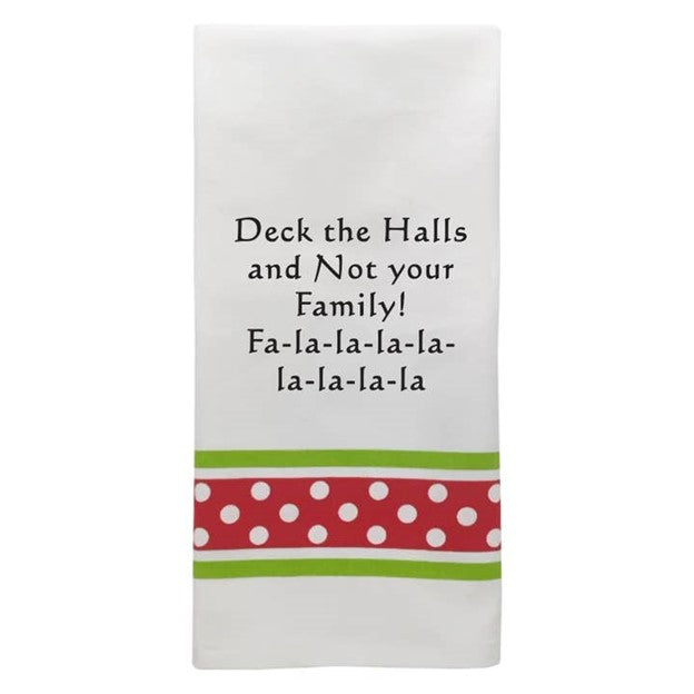 Wild Hare Bistro Towel Deck The Halls Not Your Family