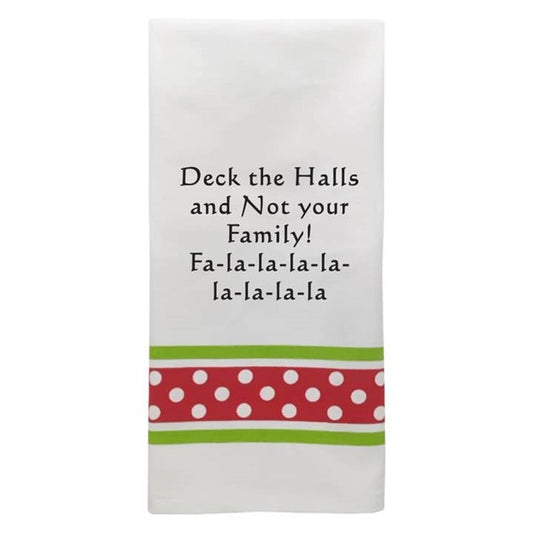 Wild Hare Bistro Towel Deck The Halls Not Your Family