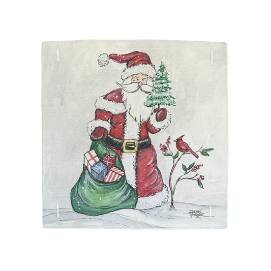 Santa With Bag Of Toys Pillow Swap