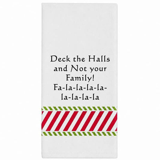 Wild Hare Bistro Towel "Deck the Halls..." Holiday Towel