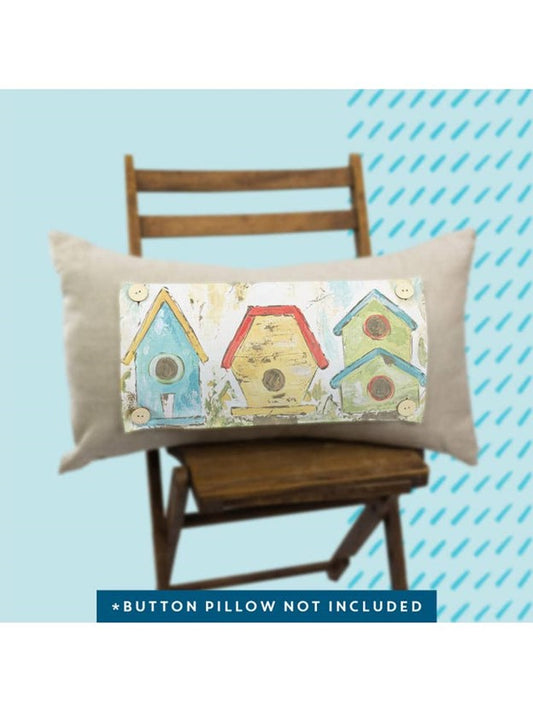 Spring "Birdhouse Color" Lumbar Pillow Swap