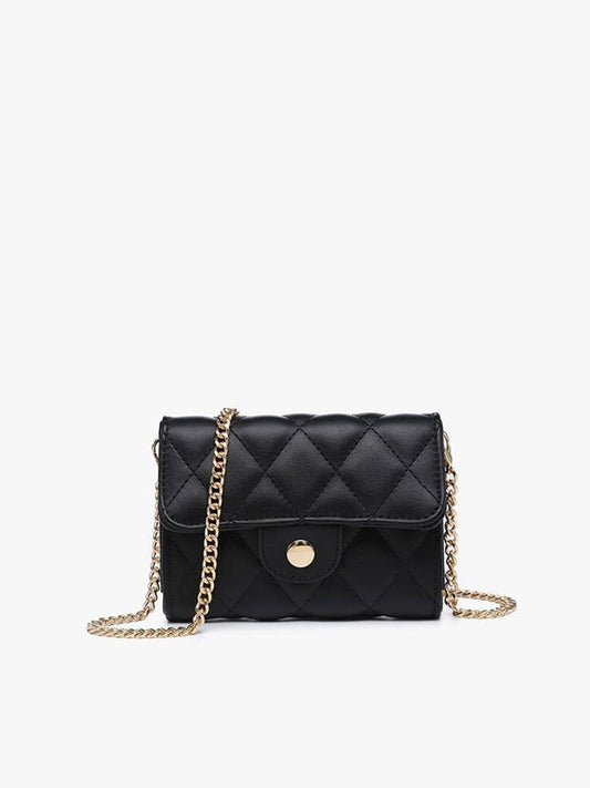 Jen & Co. Quilted Clutch/Crossbody w/ Chain Strap