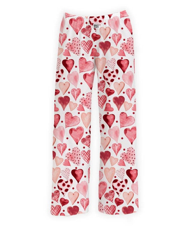 Red Painted Hearts Lounge Pajama Pants