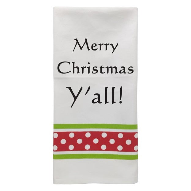 Wild Hare Bistro Towel  Merry Christmas Y'all