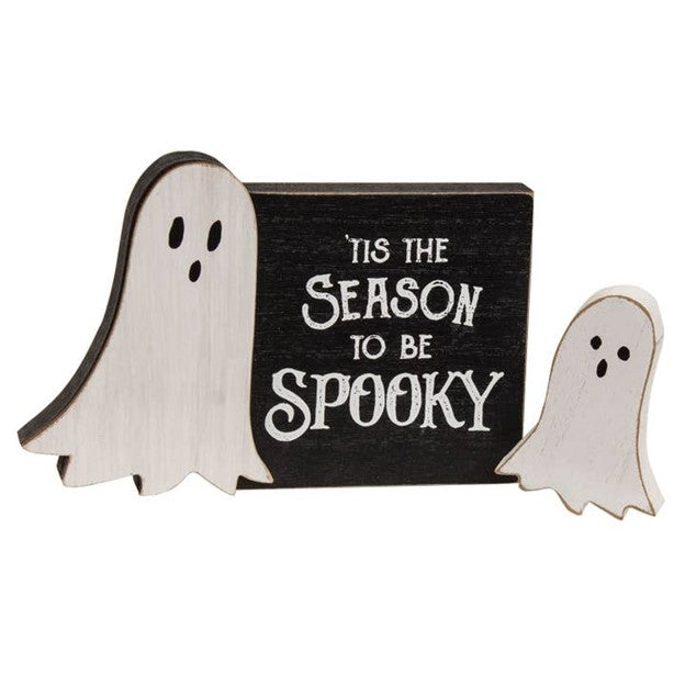 Wooden Tis The Season To Be Spooky Sign