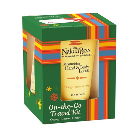The Naked Bee : Holiday On-The-Go Travel Kit in Orange Blossom Honey
