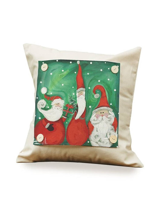 Christmas "Estelle's Wise Santas" Square Pillow Swap