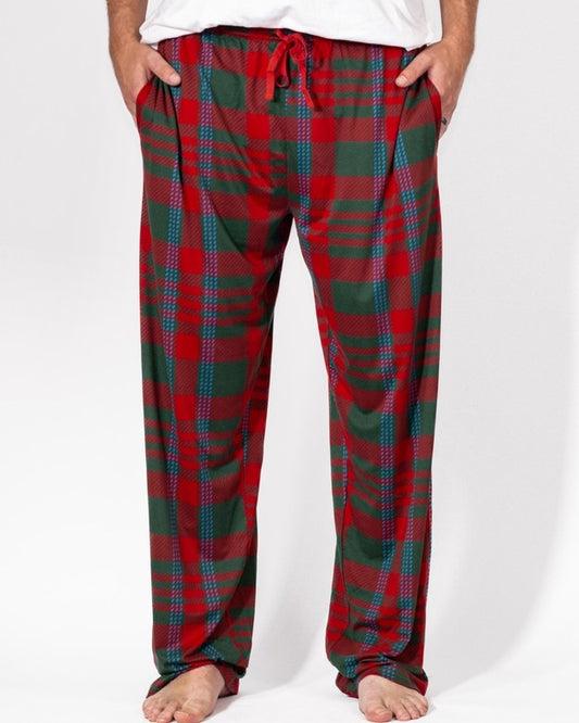 Men's Telluride Plaid Holiday Sleep Pants Dark Green/Red/Blue -Asst.