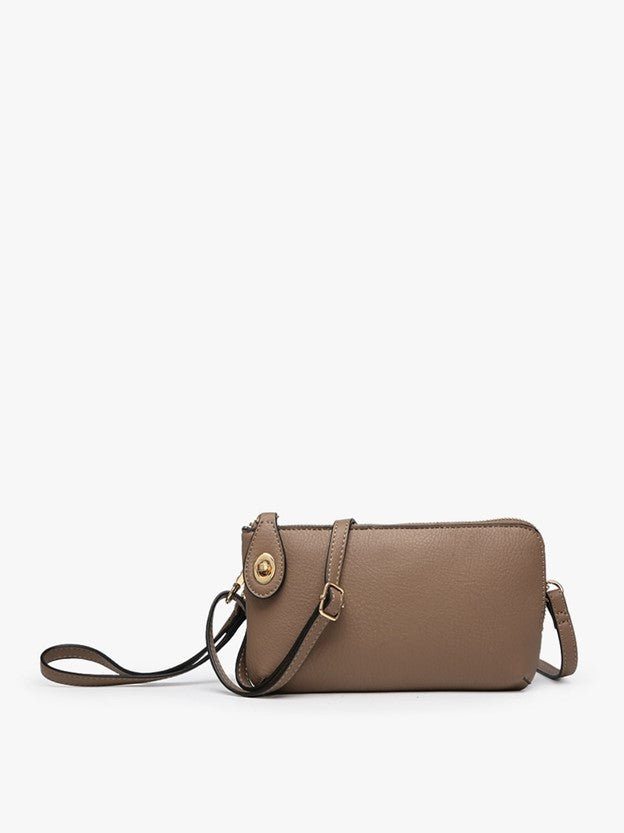 Jen & Co. Kendall Crossbody/Wristlet w/ Twist Lock Closure