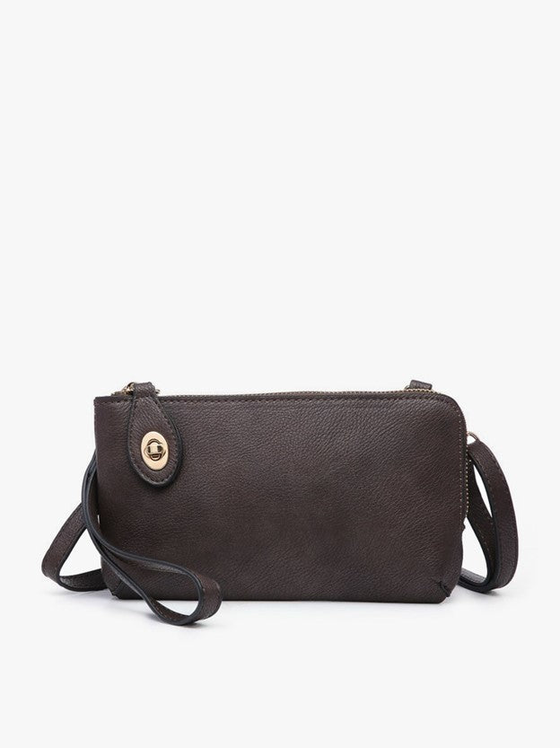 Jen & Co. Kendall Crossbody/Wristlet w/ Twist Lock Closure