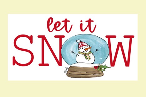 Haley Let It Snowglobe Pillow Swap