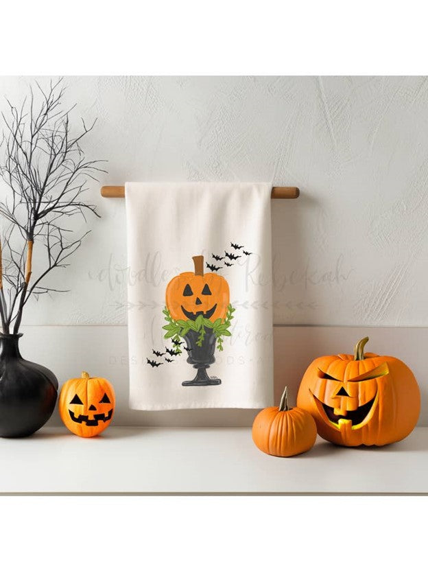 Jackolantern Topiary Towel