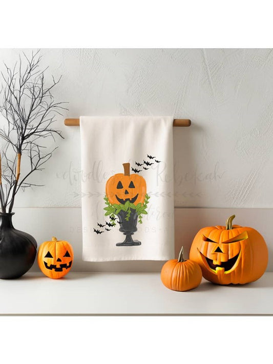 Jackolantern Topiary Towel