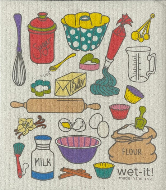 Wet It Baking Time Confetti Kitchen Cloth